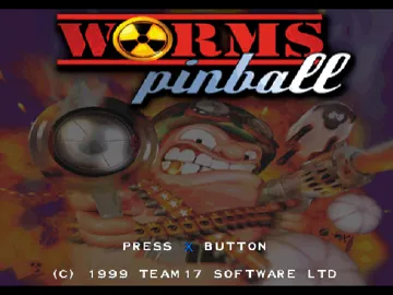 Worms Pinball (EU) screen shot title